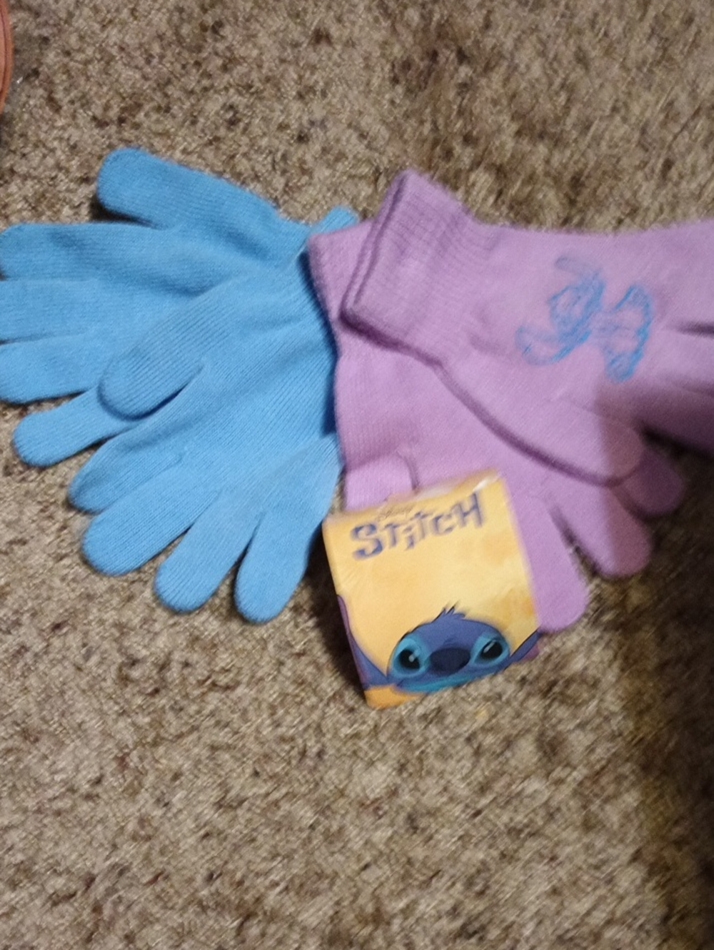 Disney Lilo & Stitch Kids Knit Gloves -